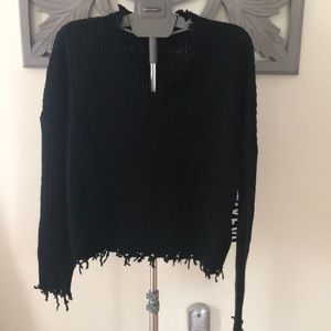 Black shipwreck sweater size Small